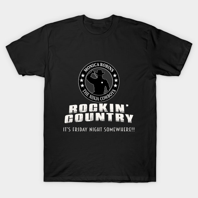 Ninja Cowboys Rockin' Country T-Shirt by ninjacowboys